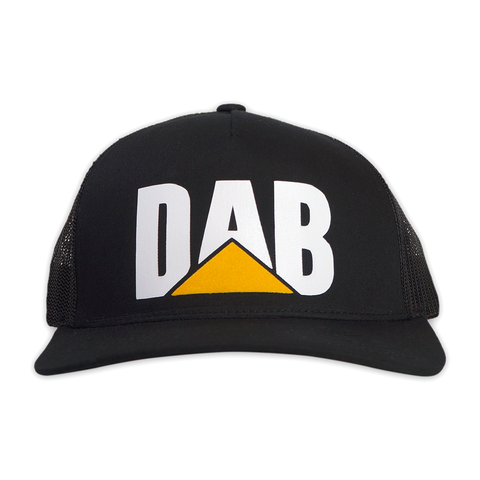 "DAB" TRUCKER STYLE MESH SNAPBACK HAT (BLACK)